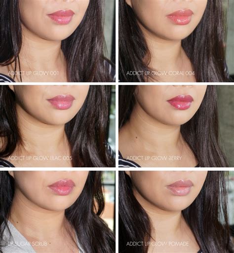 dior addict lip glow pink review and swatces|Dior Addict lip glow beige.